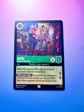 basil [great mouse detective] - 91/204 (uncommon) — lorcana: azurite sea